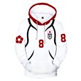thumbnail image 1 of Blue Lock Yoichi Isagi Cosplay Sports Hoodie Unisex Hooded Sweatshirt Fashion Anime Pullover Black White, 1 of 3