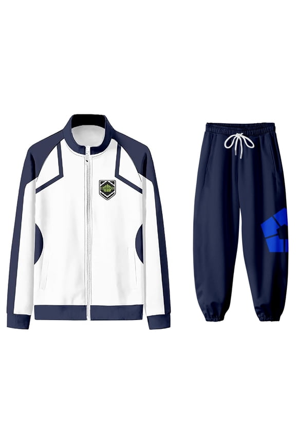 Blue Lock Yoichi Isagi Cosplay Sports Jacket Sports Pants Anime Sports Shirt Merch Unisex Set