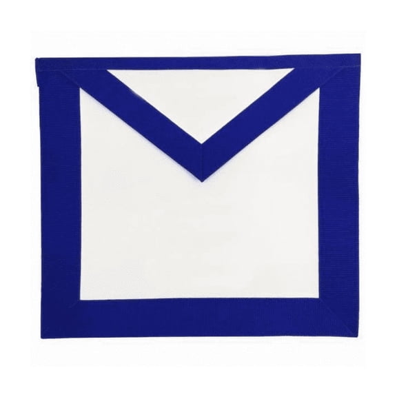 Blue Lodge Apron – Basic White & Royal Blue, Masonic Apron with Adjustable Belt and Soft Padding