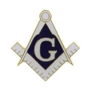 Blue Lodge Masonic G Square and Compass Collar Lapel Pin Mason Freemason Gift