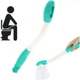 Blue Long Reach Toilet Comfort Wipe, Self Wipe Aid Helper, Bottom Wiper