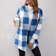 Blue Long Sleeve Shirts for Women, Plush Womens Fall Fashion 2024