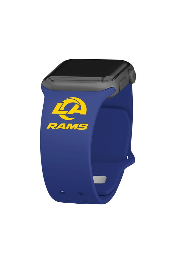 Blue Los Angeles Rams Silicone Apple Watch Band