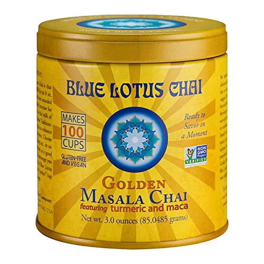 Instant Indian Tea - Golden Masala Flavor Chai - Makes 100 Cups - 3 Ounce Masala Spiced ...