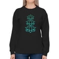thumbnail image 1 of Blue Lotus Flower Composition Sweatshirt Women -GoatDeals Designs, Female 3X-Large, 1 of 4