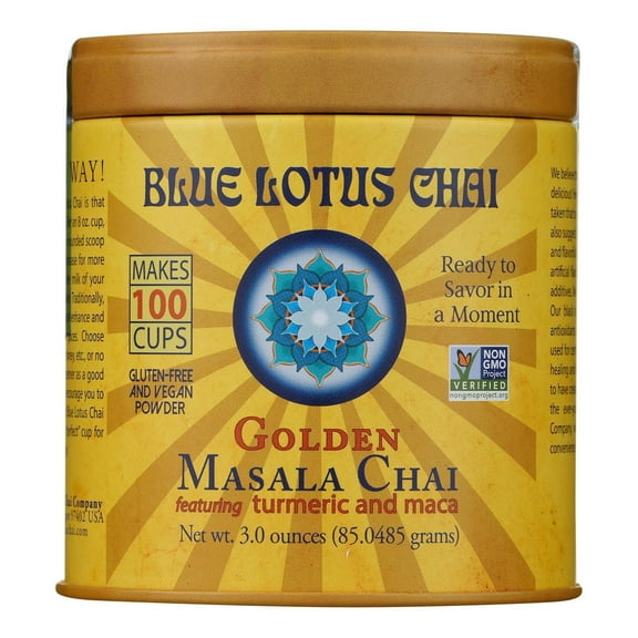 Blue Lotus - Masala Chai Golden - Case of 6 - 3 OZ