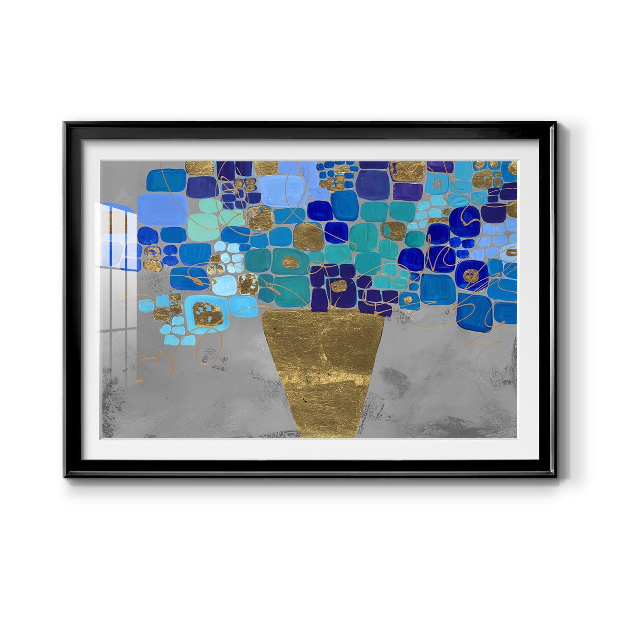 Blue Love Premium Framed Print - Ready to Hang