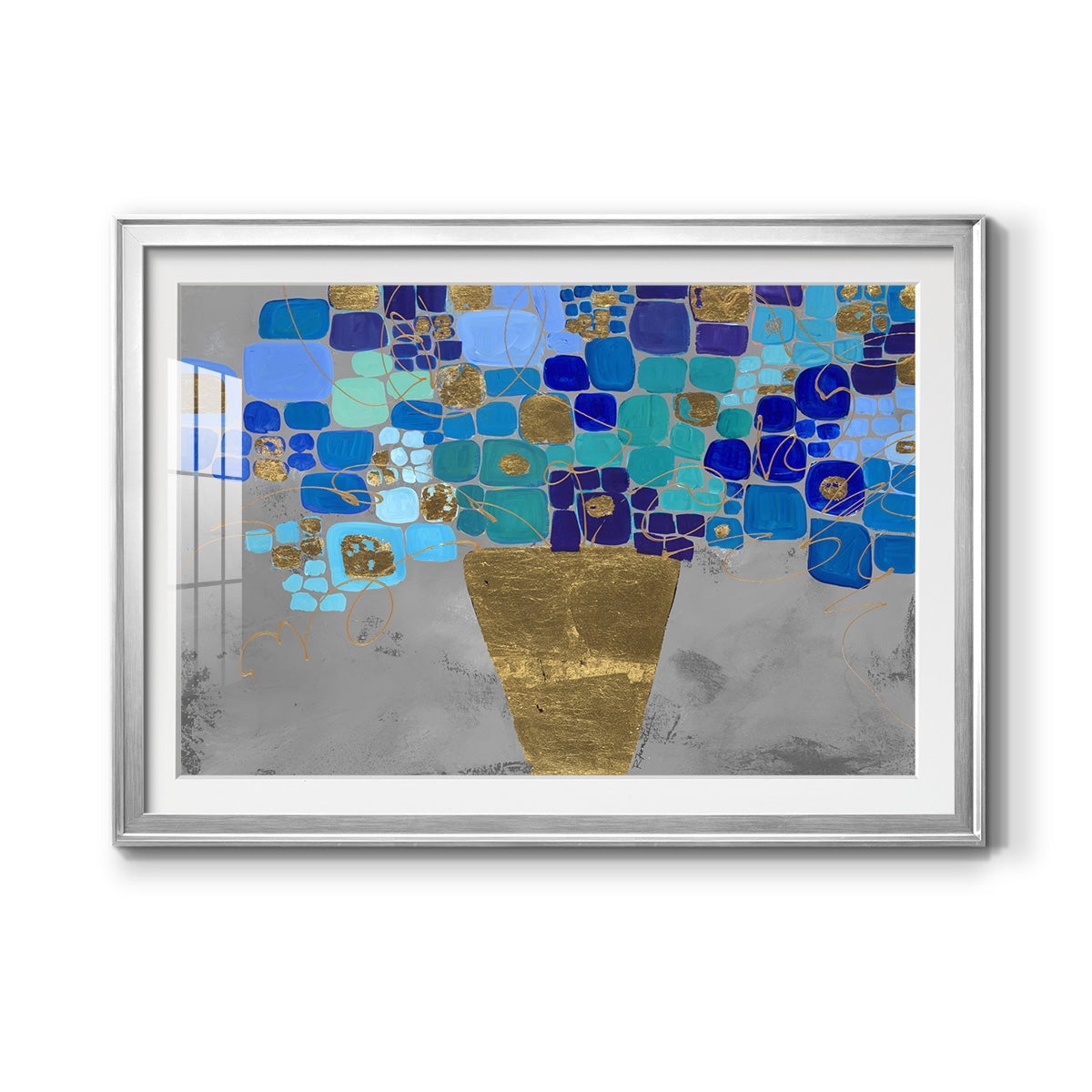 Blue Love Premium Framed Print - Ready to Hang
