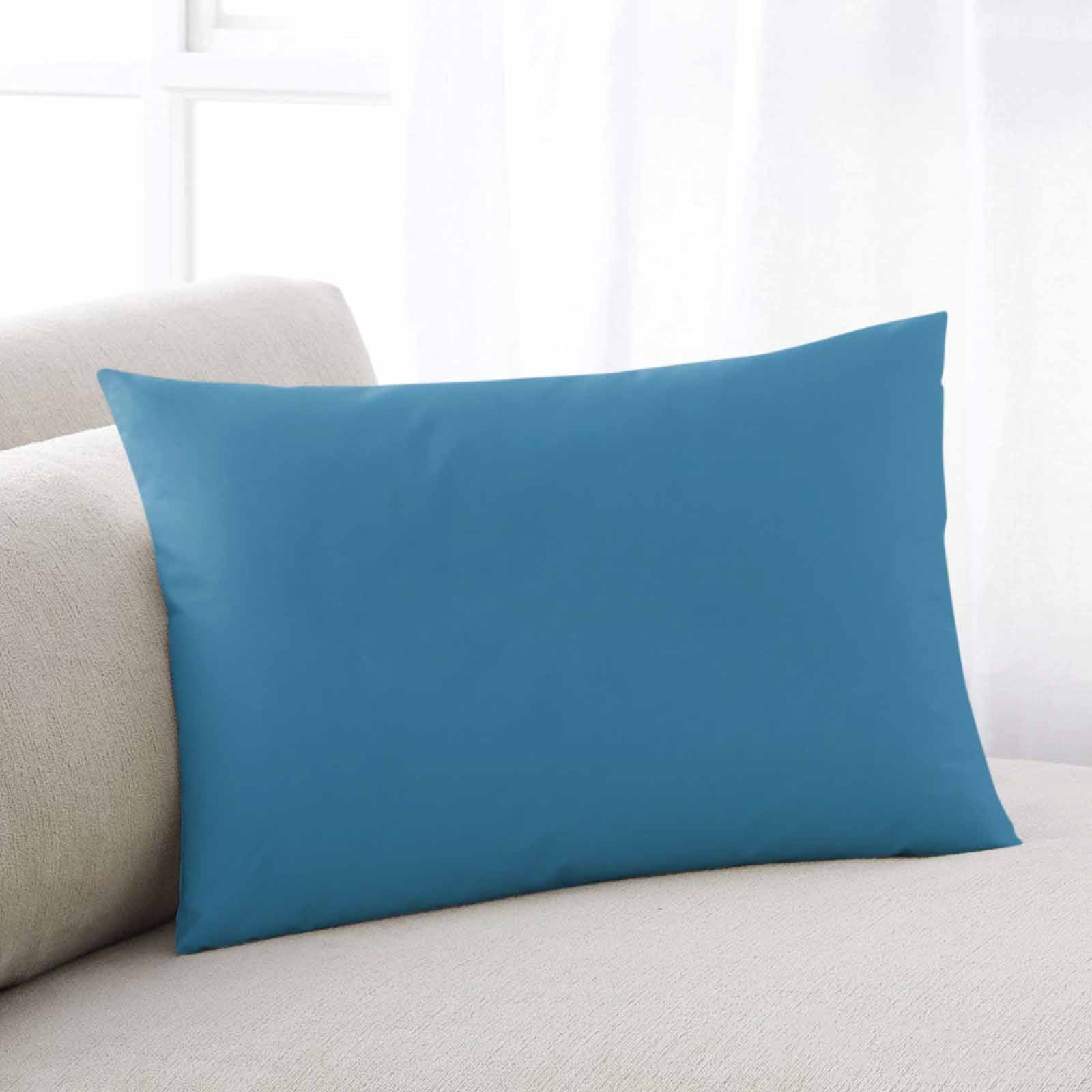 Blue Lumar Pillow Covers, Modern Pure Wave Ride Soft Breathable Throw ...