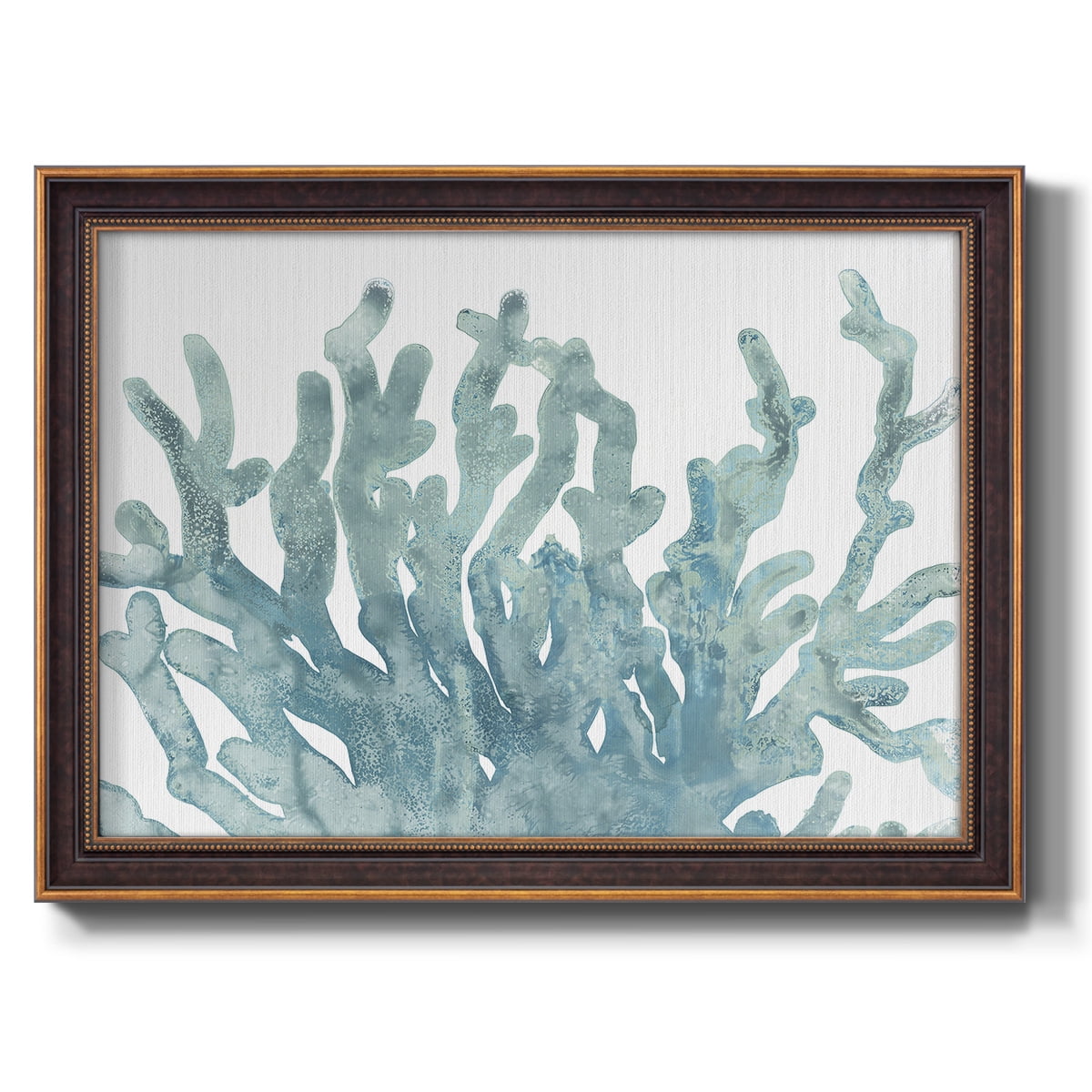 Blue Macro Coral III Premium Framed Canvas- Ready to Hang