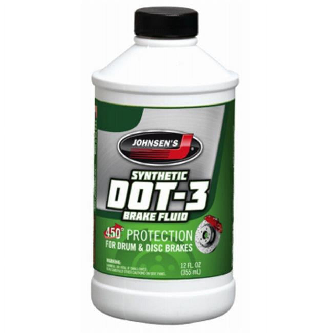 Blue Magic 243358 12 oz Synthetic Dot 3 Brake Fluid