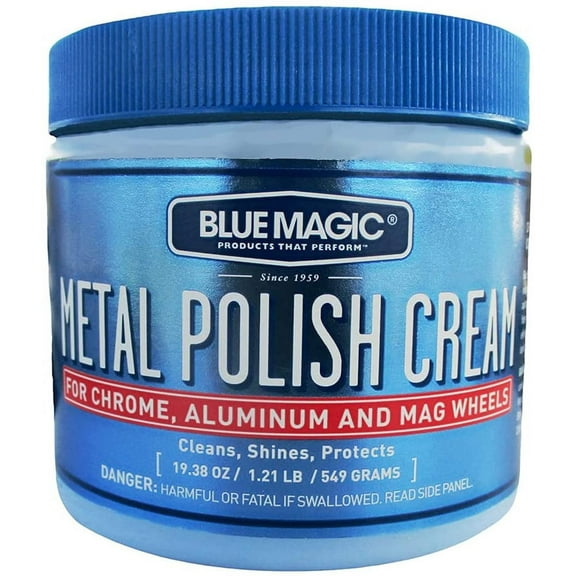 Blue Magic 500-06 Metal Polish Cream Jar Removes Tarnish & Oxidation 19oz
