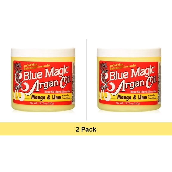 Blue Magic Argan Oil Mango/Lime Leave In Conditioner, 13.75 Oz - 2 Pack
