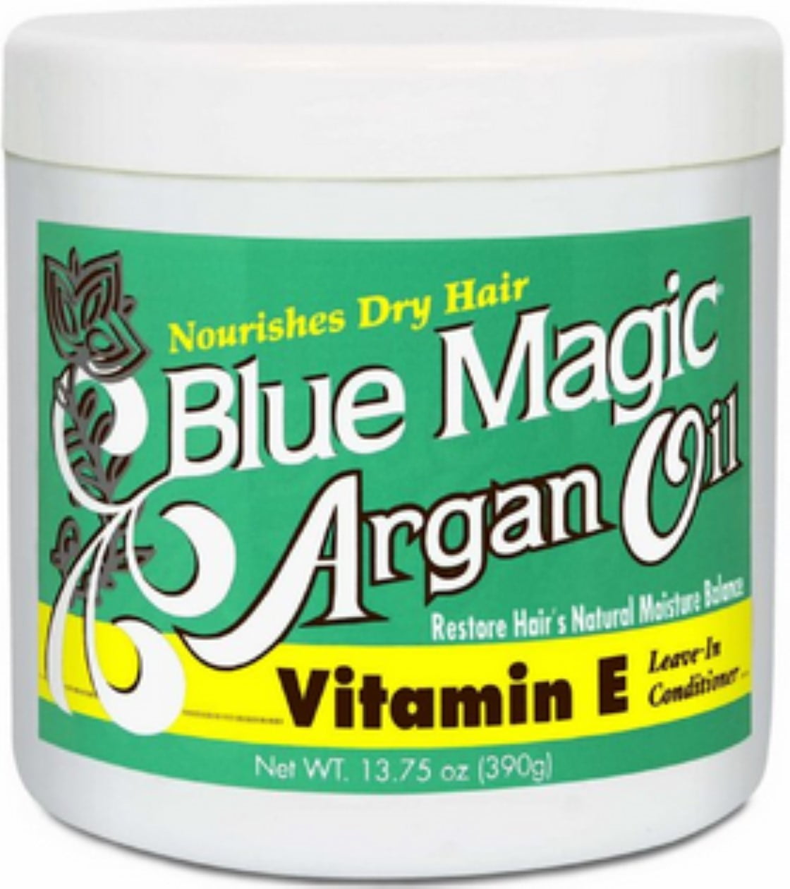 Blue Magic Argan Oil & Vitamin-E Leave-in Conditioner 13.75 oz (Pack of 3)