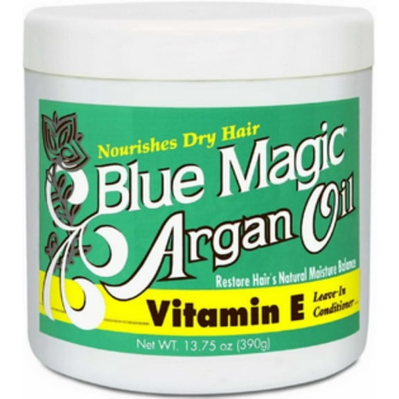 Blue Magic Argan Oil & Vitamin-E Leave-in Conditioner 13.75 oz (Pack of 3)