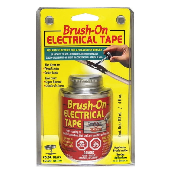 Blue Magic BOT55TRI Black Brush-On Electrical Tape - 4 fl. oz.