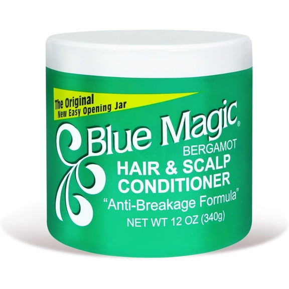 Blue Magic Bergamot Hair & Scalp 12 Ounce Jar (354ml) (2 Pack)
