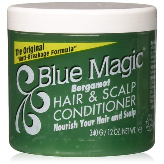 Blue Magic Bergamot Hair & Scalp Conditioner, 12 oz (340 g) (Pack of 6)