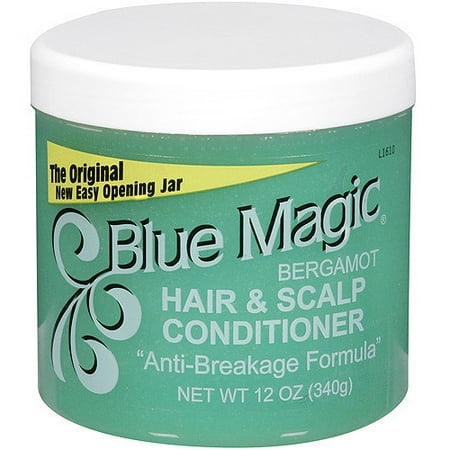 Blue Magic Bergamot Hair & Scalp Conditioner, 12 oz, Dry, Conditioning, Adult, Moisturizing