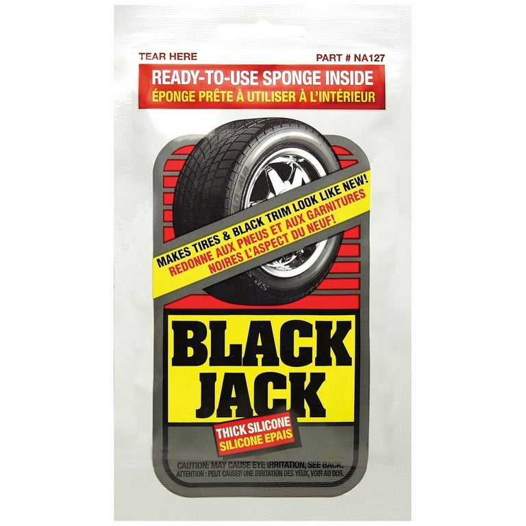 Blue Magic Black Jack Thick Silicone Tire Shine, Repels Dirt & Grime -  Single PK