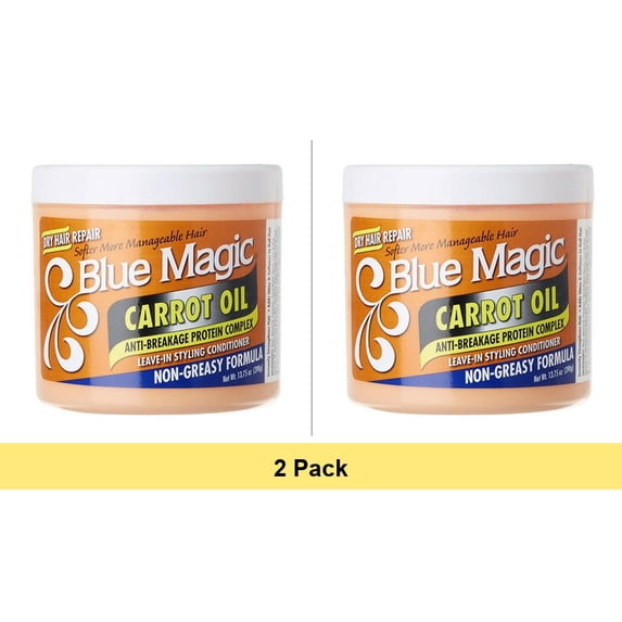 Blue Magic Carrot Oil Conditioner Shampoo & Conditioner - 2 Pack Bundle
