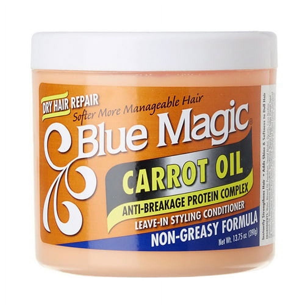 Blue Magic Carrot Oil Leave In Styling Conditioner, 13.75 Oz, 2 Pack