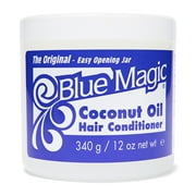 Blue Magic Coconut Oil Conditioner, 12 oz., Dry Hair Type, Repair Split Ends, Moisturizing, Jar