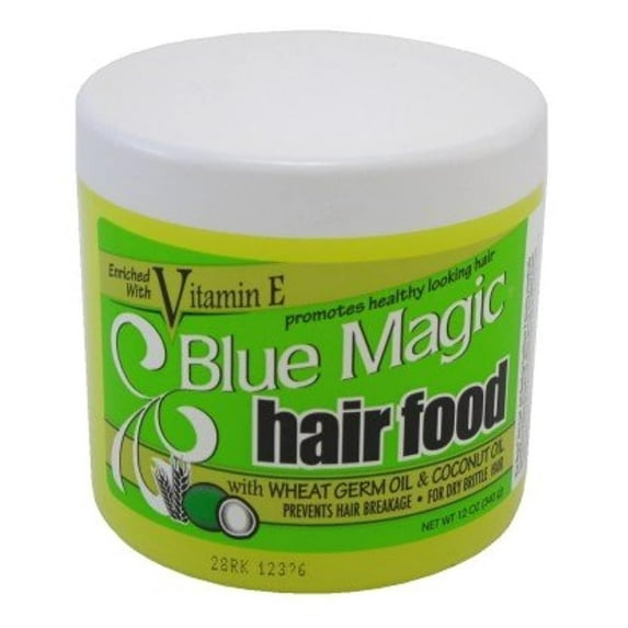 Blue Magic Hair Food, Wheat Germ Coconut Oil, 12 Oz., Pack of 3
