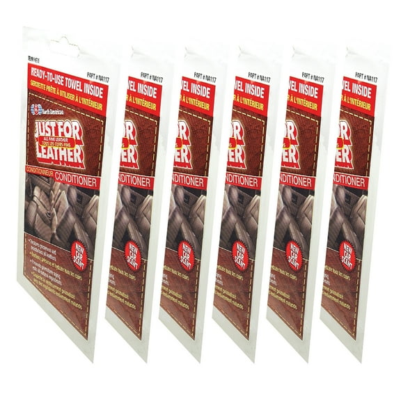 Blue Magic Leather Conditioner Towel, Restores Preserves & Moisturizes - 6 Pack
