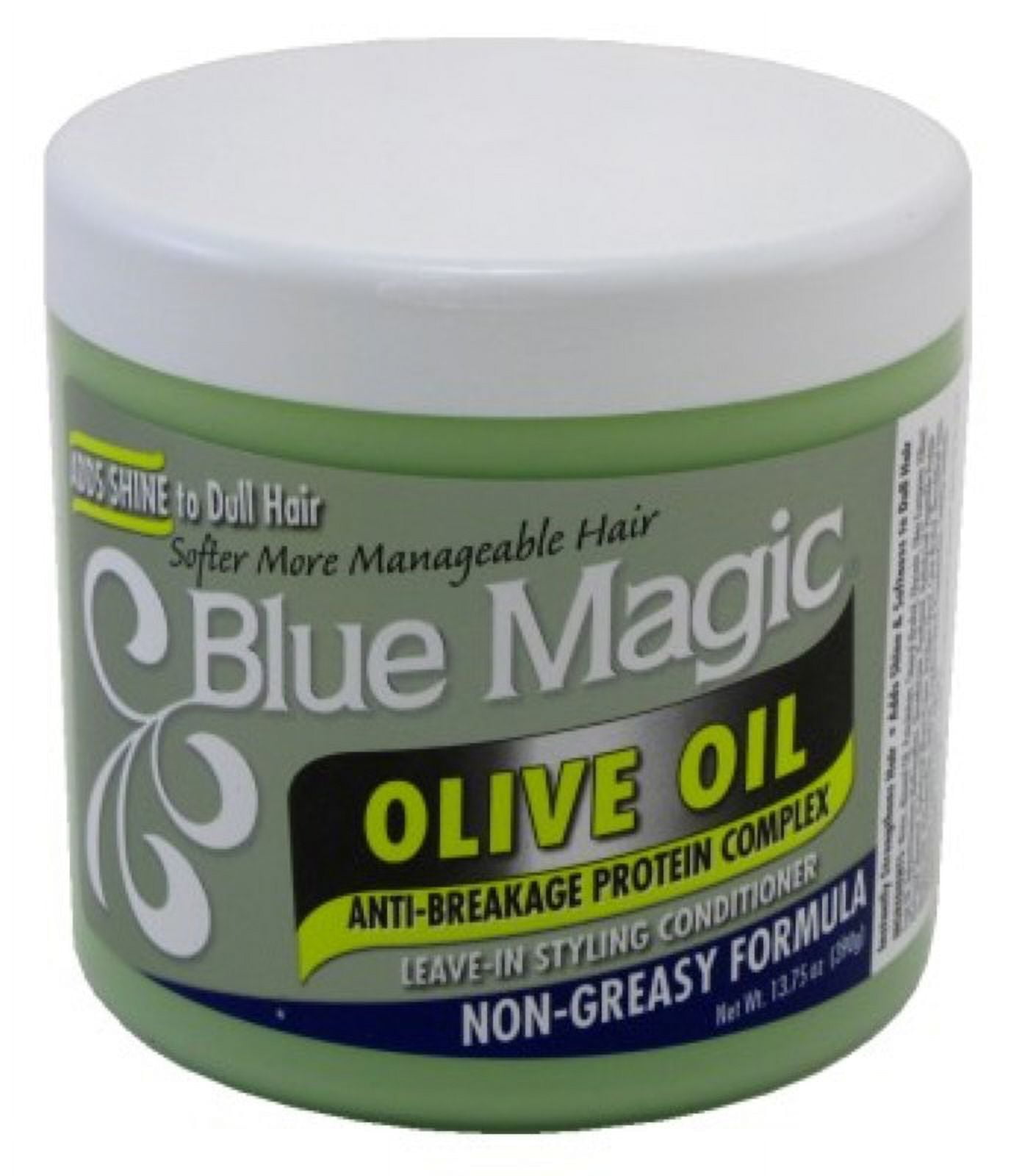 Blue Magic Leave-In Condition Olive Oil Styling 13.75oz (Pack of 3)
