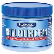 Blue Magic Metal Polish Cream - Non Abrasive Tarnish Remover - 7 Oz