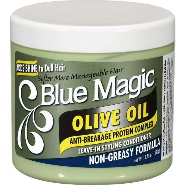 Blue Magic Olive Oil Natural LeaveIn Styling Hair Conditioner, 13.75
