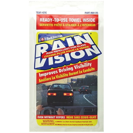 Blue Magic Rain-Vision Rain Repellent Towel for Glass Improve Driving Visibility