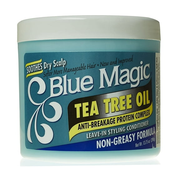 Blue Magic Tea Tree Oil Leave In Hair Styling Conditioner, 13.75 Oz