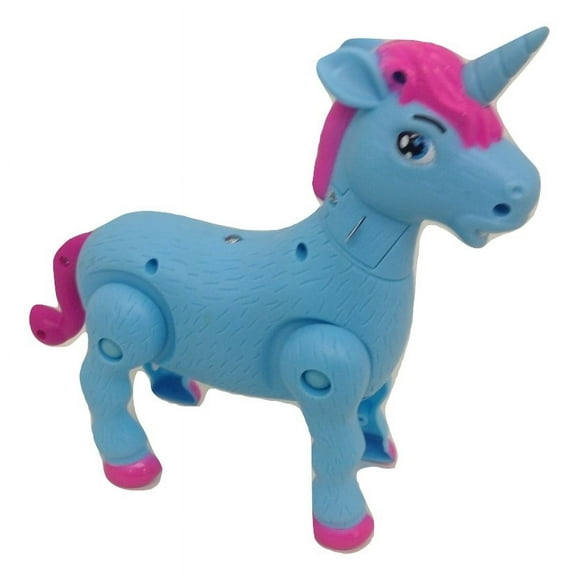 Blue Magical Prancing Unicorn with Sound and LED Light