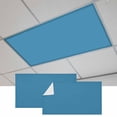 thumbnail image 1 of Blue Magnetic Fluorescent Light Covers for Ceiling Lights 2 x 4 Feet, Modern Pure Wave Ride Office Classroom Kitchen Drop Ceiling Light Covers Lighting Filters Shade Panel 2 Packs, 1 of 9