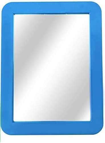 Blue Magnetic Locker Mirror - 5" x 7"- for School Locker, Bathroom, Household Refrigerator, Locker Accessory, Workshop Toolbox or Office Cabinet| 1 Pack