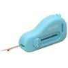 Blue Magnetic Needle Threader with Gauge – Ngheia 2.8x1.6 Inch Suture Cutter & Hemmer for Sewing Machine, Multifunctional Compact Featherweight Sewing Kit