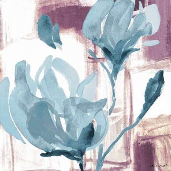Blue Magnolias I Canvas Art - Lanie Loreth (24 x 24)