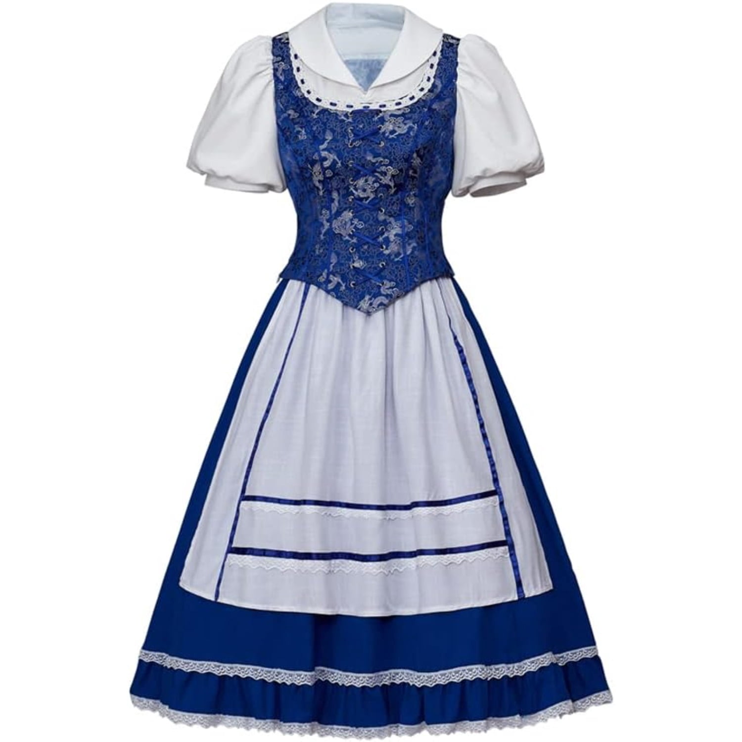 indigo dress Natural Dyed Cotton – SomaRiya Redhead - She is Floral Printed Style:ES01819DN