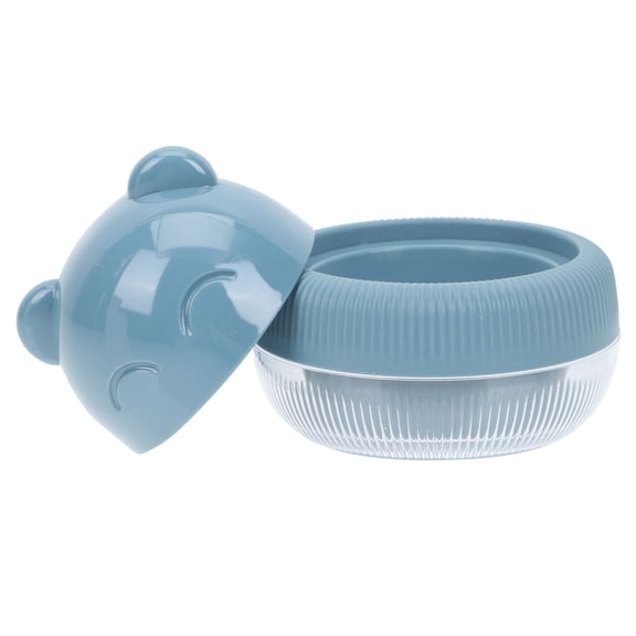LITINKIMI Chic Blue Makeup Sponge Case Portable Puff Holder Large Internal Space