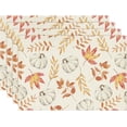 thumbnail image 1 of Blue Maple Leaf Pumpkin Fall Placemats Set of 4, 12x18 Inch Seasonal Autumn Table Mats for Party Kitchen Dining Decoration, 1 of 6