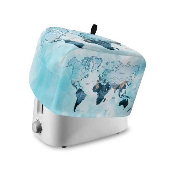 Machine Cover Kitchen Blue Maps Small Toaster Cover 2 Slice, Kitchen Appliance Covers ...