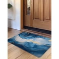 thumbnail image 1 of Blue Marble Door Mat&nbsp;Indoor Outdoor Entrance, Non Slip Small Rug for Kitchen Bathroom Entryway Rug, Modern Abstract Ink Painting Washable Doormat Floor Mat for Office Home Decor 18x30 Inch, 1 of 8