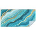 thumbnail image 1 of Blue Marble Gold Line Pattern Rectangle Tablecloth 60"x120",Waterproof Polyester Rectangle Table Cloth, Wipeable Spillproof Polyester Tablecloth for Dining, Camping, Indoor and Outdoor, 1 of 6