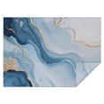 thumbnail image 1 of Blue Marble Gold Line Pattern Rectangle Tablecloth 60"x84",Waterproof Polyester Rectangle Table Cloth, Wipeable Spillproof Polyester Tablecloth for Dining, Camping, Indoor and Outdoor, 1 of 5