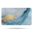 thumbnail image 1 of Blue Marble Gold Pattern Bathroom Rugs Mat,Non Slip Microfiber Bathroom Rug,Rubber Backing,Soft Bathroom Mats for Bathroom Floor,Tub and Shower,17x30in(43x75cm), 1 of 4