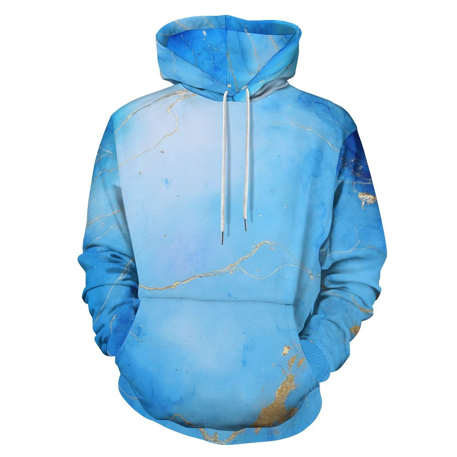Gold White Marble Men's Sweatshirt