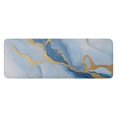 thumbnail image 1 of Blue Marble Gold Wave Pattern Kitchen Rug Mat,Kitchen Runner Rugs Non Skid Washable,Decorative Kitchen Floor Mats for Kitchen,Sink,Laundry,17"x47.2", 1 of 7