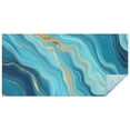 thumbnail image 1 of Blue Marble Gold Wave Pattern Rectangle Tablecloth 60"x120",Waterproof Polyester Rectangle Table Cloth, Wipeable Spillproof Polyester Tablecloth for Dining, Camping, Indoor and Outdoor, 1 of 6